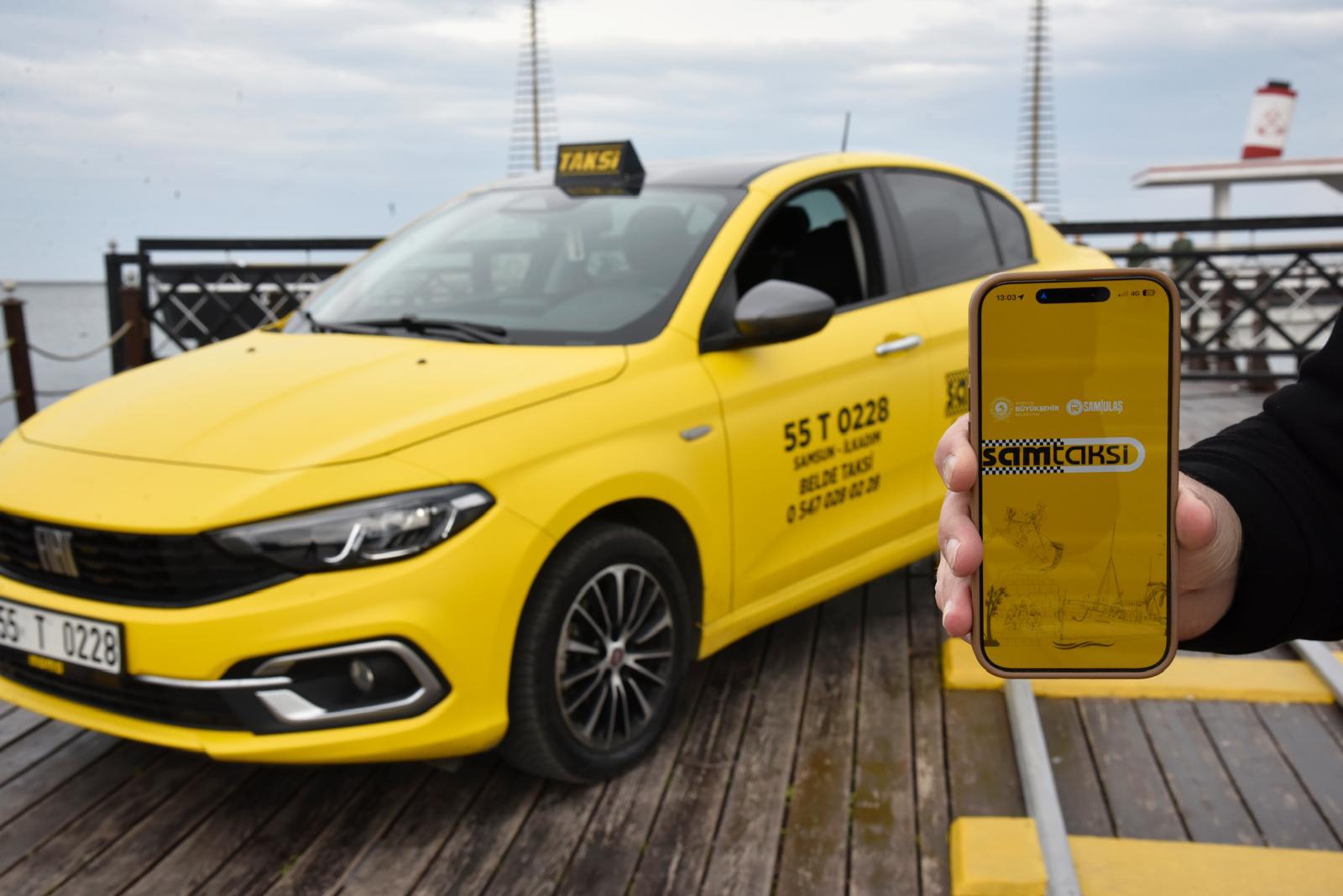 SAMTAKSİ MOBİL UYGULAMASI HİZMETE GİRİYOR